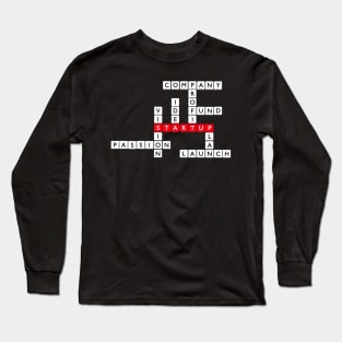 Startup 3D crossword puzzle Long Sleeve T-Shirt